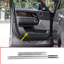 4pcs For Land Rover Range Rover Vogue 2018 Car Stainless Steel Chrome Interior Door Decoration Strips Trim 2024 - buy cheap
