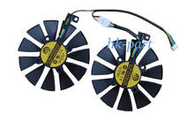 New for Asus Gtx1060 Series 2pcs/set Cpu Cooling Graphics Card Fan Pld09210s12hh 4-pin 4-wires 2024 - buy cheap