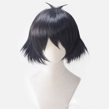 Anime Steins Gate Ruka Urushibara Shiina Mayuri Cosplay Wig Black Short Curly Halloween Synthetic Hair +Wig Cap 2024 - buy cheap