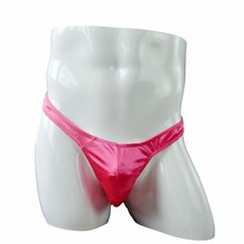 Low-rise Sexy male three-dimensional cut underwear smooth satin material thong and g-string men Panty ZJH902T 2024 - buy cheap