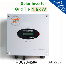 1500W 220/230/240V 50/60Hz DC to AC single phase solar inverter on grid 1 MPPT transformerless with LCD display for Europe, Asia 2024 - buy cheap