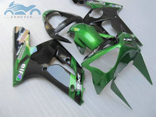 Hot sale ABS fairings kit for KAWASAKI Ninja ZX6R 2003 2004 Injection racing fairing set ZX 6R 636 03 04 green black aftermarket 2024 - buy cheap