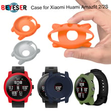 Protector Shell cases for Xiaomi Huami Amazfit 2/2S Stratos Full Frame Soft Silicone Protective Case Watch Frame Accessories 2024 - buy cheap