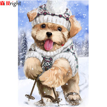 5D DIY Diamond Painting animal Full Square Ski dog Diamond Embroidery Sale Diamond Mosaic Rhinestone Picture Decor Home XY1 2024 - buy cheap