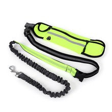 Hands Free Dog Leash Outdoor Reflective Safety Running Pet Leads Belt With Pouch Bags Elastic Jogging Walking Dogs Leashes 2024 - buy cheap