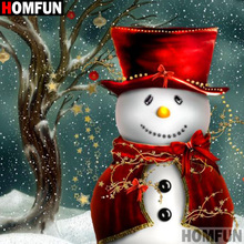 HOMFUN Full Square/Round Drill 5D DIY Diamond Painting "Cartoon snowman" 3D Diamond Embroidery Cross Stitch Home Decor A20080 2024 - buy cheap