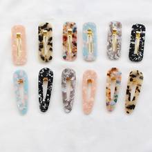 New Fashion 1Pc Vintage Women Acetic Acid Hair Clips Hairpins Leopard Print Waterdrop Barrettes Girls Hairgrips Hair Accessories 2024 - buy cheap