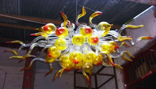 Free Air Freight Latest Style Glass Shaped Chandelier for Hotel Decoration 2024 - buy cheap