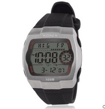 Часы наручные мужские цифровые, водостойкие, 100 м, со светодиодсветильник 2024 - купить недорого
