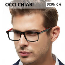 Мужские оправы для очков OCCI CHIARI, очки серые очки, ацетатные прозрачные линзы, оптические очки для близорукости, оптические очки 2024 - купить недорого