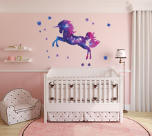 Pegatinas creativas de muro estelar de unicornio para habitaciones de niños y niñas, pegatinas de animales para decoración del hogar 2024 - compra barato