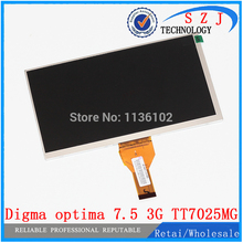 Original 7" inch Digma optima 7.5 3G TT7025MG 30pins LCD Display Matrix 1024*600 TFT LCD Screen Panel replacement Free Shipping 2024 - buy cheap