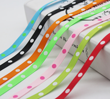 3/8" 9 MM 1 Dot Printed Grosgrain Ribbon Large Dot Spot Fabric Polka Dot Ribbons High Quality for DIY Present Box Crafts Wrap 2024 - buy cheap