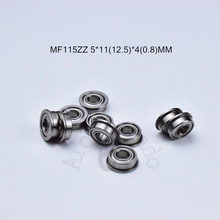 MF115ZZ-Rodamientos de brida de ABEC-5, 5x11 (12,5) x 4 (0,8) MM, 10 piezas, envío gratis, rodamiento de acero cromado, F638/5ZZ, Envío Gratis 2024 - compra barato