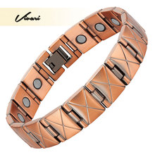 Vivari Promote blood circulation Jewelry Cross Square Bracelet For Men Bangle Magnetic Charm Bracelets Magnets Wristband 2024 - buy cheap