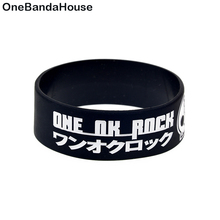 OBH 1PC One Ok Rock Silicone Bracelet 1 Inch Wide Adult Size Black 2024 - buy cheap
