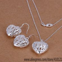 S108 Wholesale High Quality Jewelry  Jewelry Silver Color Charms High Quality Fashion Heart Jewelry Sets/dbralsya Hpzaqhga 2024 - buy cheap