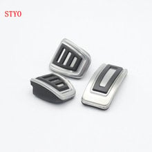 STYO Stainless steel Car Clutch Gas Brake pedals Cover for   GOLF 7 MK7  Passat B8 Rapid Octavia 5E 2024 - buy cheap