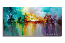 Hand Painted Knife abstract Oil Painting On Canvas Large Palette 3D Modern Paintings For Living Room office Wall Art Pictures 2024 - buy cheap