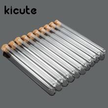 Kicute 10pcs/pack Lab Glass Test Tube With Cork Stoppers 15x150mm Laboratory School Educational Supplies 2024 - buy cheap