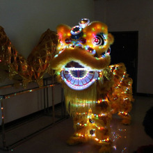 Светодиодный светильник, танцевальное оборудование для Льва, танцевальный костюм Wushu для Льва, танцевальный костюм для китайского праздника, костюмы для косплея в деловом стиле 2024 - купить недорого