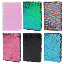 Creative Sequins A5 Notebook Notepad Glitter Diary Memos Stationery Office Supplies Stationery 78 Sheets Dropshipping 2024 - buy cheap
