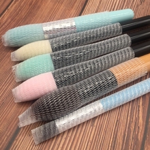 100PCS/lot Plastic PE makeup brushes net Protector Guard Elastic Mesh Beauty Make Up Cosmetic Brush pen Cover 2024 - buy cheap