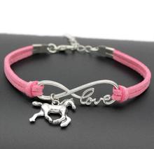 10pcs/lot Infinity Love 8 Bracelet Unicorn/horse Charm Pendant Women/Men Simple Bracelets/Bangles Jewelry Gift N1 2024 - buy cheap