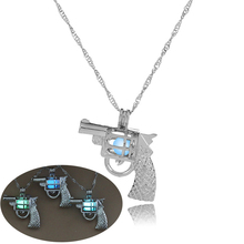 Glowing Gun Necklace Glow In The Dark Cowgirl Gypsy Pistol Pendant Necklace For Men Or Women 2024 - buy cheap