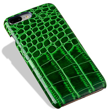 Wangcangli brand cell phone case emerald crocodile pattern phone case for iphone X cell phone case full manual custom processing 2024 - buy cheap