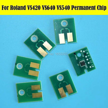 6 шт./лот чип для картриджа с закругленными чернилами для постоянного чипа Roland VS420 VS540 VS640 VS300 2024 - купить недорого