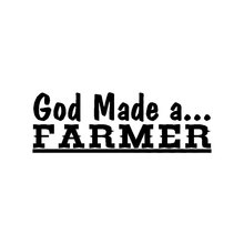 22.86x9.14cm God Made A FARMER Vinyl Decal Sticker Tractor Agriculture Farm Diesel TRUCK Car T-018 2024 - buy cheap