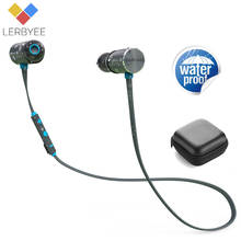 Lerbyee Bluetooth Earphone IPX5 Waterproof Magnetic Earpiece Wireless Headset Dual Battery Portable for Sport Running Gifts 2024 - buy cheap