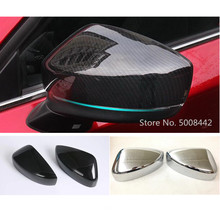 Para Mazda CX-5 CX5 2017 2018 2019, 2020 de 2021 estilo de coche a retrovisor cubierta de espejo de puerta lateral embellecedor de marco tipo tira 2 uds 2024 - compra barato