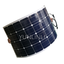 Painel solar de 100w, cristal único, flexível, para carregamento de carro, carregador de energia solar adequado para carregar bateria de 12v, pvm 100 2024 - compre barato