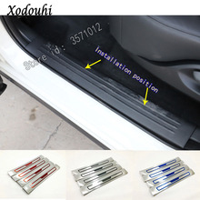 For Mazda Cx8 2017 2018 2019 2020 2021 Car Sticker Ornament Pedal Door Scuff Plate Cover Inside Threshold Trim Frame Internal 2024 - buy cheap