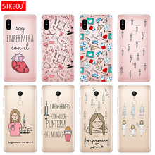 Silicone  Cover phone  Case for Xiaomi redmi 5 4 1 1s 2 3 3s pro PLUS redmi note 4 4X 4A 5A Cartoon Medicine Nurse transparent 2024 - buy cheap