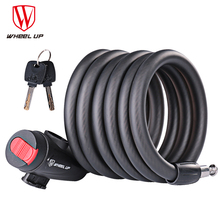 WHEEL UP 1.8m Anti Theft Bike Lock Bicycle Accessories Steel Wire Security Bicycle Cable Lock MTB Road Motorcycle Bike Equipment 2024 - buy cheap