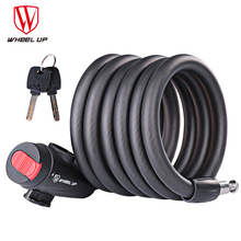 WHEEL UP-candado antirrobo de 1,8 m para bicicleta, accesorios de seguridad de Cable de acero para bicicleta, equipo para motocicleta de montaña y carretera 2024 - compra barato