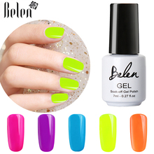 Belen 7ml Fluorescence Neon Color UV Gel Nail Polish Soak Off Shinning Varnish Design Nails Art Manicure Enamel Lacquer Summer 2024 - buy cheap