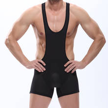 Mens Sexy Mesh Bodysuit Jockstrap Bodywear Underwear Wrestling Singlet Leotard Jumpsuits Suspender Sexy Teddies Underwear 2024 - buy cheap
