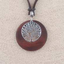 New Maxi necklace Vintage necklaces pendants Women Jewelry Fashion choker necklace Alloy Life Tree Wooden Pendant Necklace Wood 2024 - buy cheap