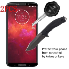 Película de vidro temperado para motorola, película protetora completa para moto z3 play z3play xtaves 2024 - compre barato