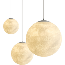 Креативные подвесные светильники в скандинавском стиле в виде Луны, Подвесная лампа в виде Марса в форме шара для гостиной, ресторана, спальни, прикроватное украшение, домашняя лампа 2024 - купить недорого