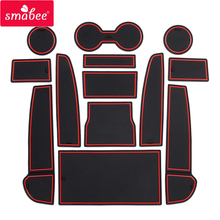 Smabee Anti-Slip Gate slot pad For Tesla MODEL 3 2017 2018 2019 MODEL3 Interior Non-slip Car Cup Holders mats 4 colour 7/13pcs 2024 - buy cheap