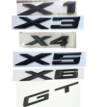 Letras y emblemas del maletero del coche, accesorio de color negro mate, ABS, insignia, emblema, para BMW X1, X3, X4, X5, X6 GT 2024 - compra barato