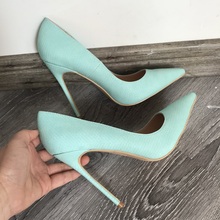wedding shoes bride 2018sexy womens black high heel shoes pointed toe blue party 12cm stiletto heels 2024 - buy cheap