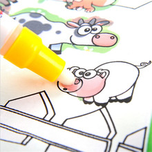 Libro para colorear niños animales pintura mágica agua dibujo libro nuevo agua para colorear libro para dibujar agua Doodle 2024 - compra barato