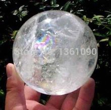 xd j00156 NATURAL RAINBOW CLEAR QUARTZ CRYSTAL SPHERE BALL HEALING  40mm 2024 - buy cheap