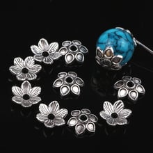 300Pcs 9MM Zinc Alloy Antique Silver Plated Flower Shape Bead Caps Diy Jewelry Findings Accessories Wholesale 2024 - buy cheap